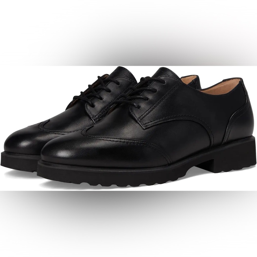 Cole Haan Black Leather Women's Oxfords